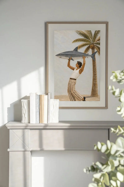 Baby Shark - Moderne Wanddecoratie | Artprint, Glass Art & Wandkleed by Urban Cotton