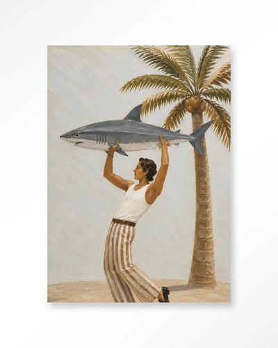 Baby Shark - Moderne Wanddecoratie | Artprint, Glass Art & Wandkleed by Urban Cotton