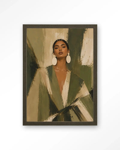 Green Stripe - Moderne Wanddecoratie | Artprint, Glass Art & Wandkleed by Urban Cotton