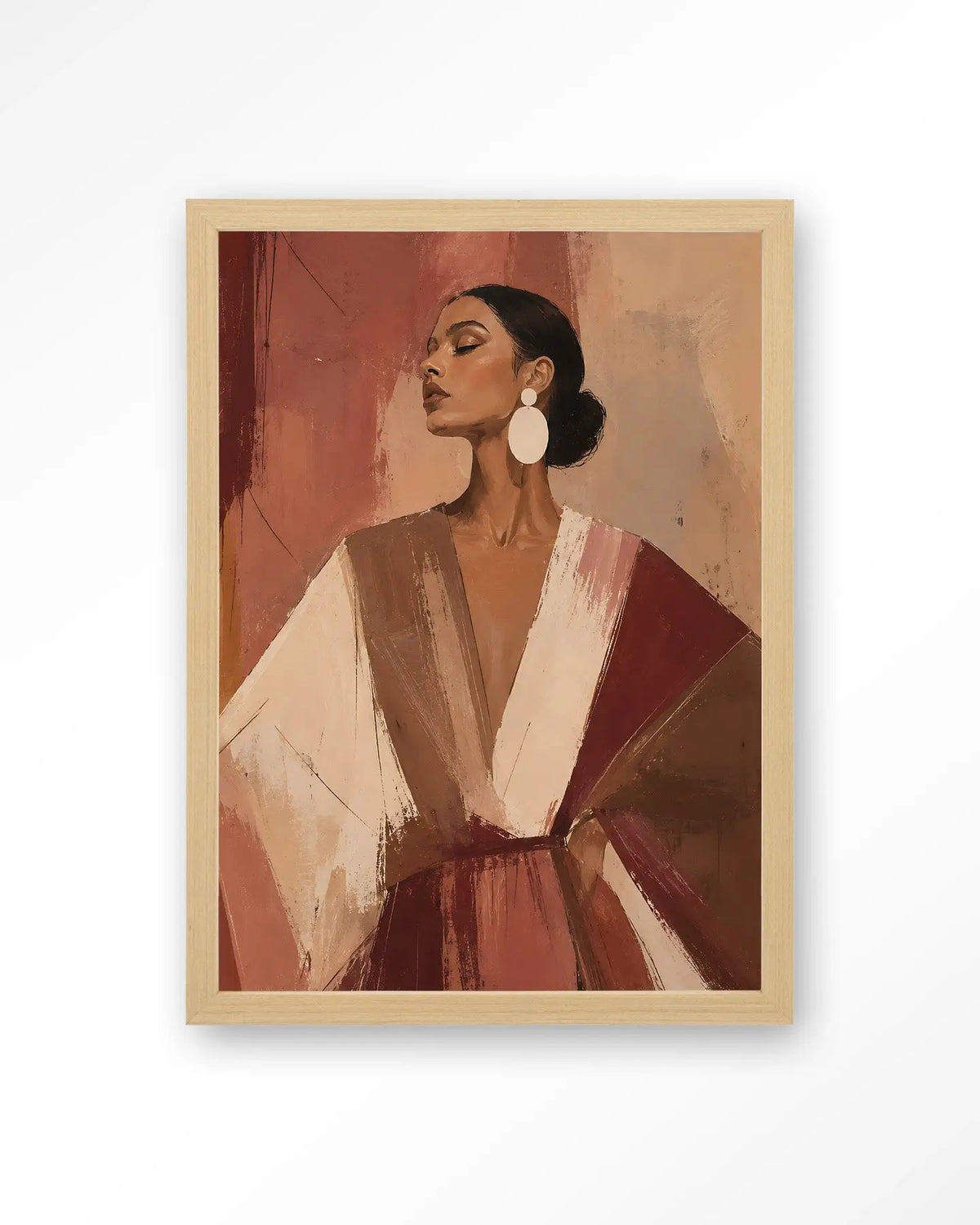 Pink Stripe - Moderne Wanddecoratie | Artprint, Glass Art & Wandkleed by Urban Cotton