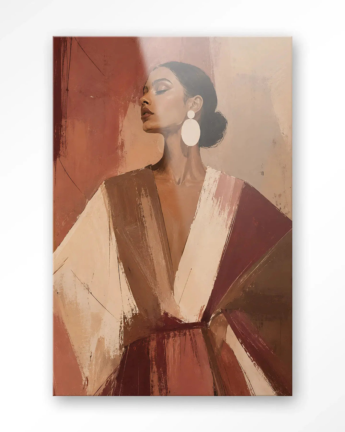 Pink Stripe - Moderne Wanddecoratie | Artprint, Glass Art & Wandkleed by Urban Cotton
