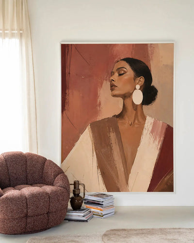 Pink Stripe - Moderne Wanddecoratie | Artprint, Glass Art & Wandkleed by Urban Cotton