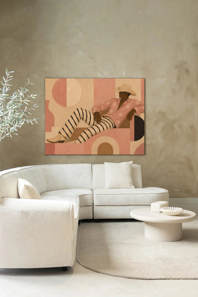 Pink Memphis - Moderne Wanddecoratie | Artprint, Glass Art & Wandkleed by Urban Cotton