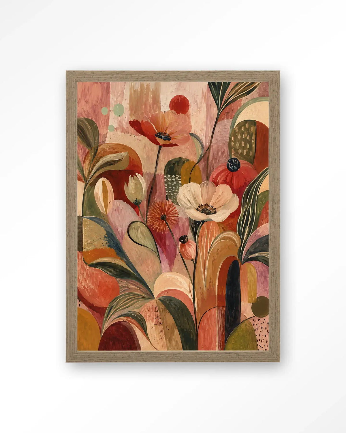 Wild Bloom Red - Moderne Wanddecoratie | Artprint, Glass Art & Wandkleed by Urban Cotton