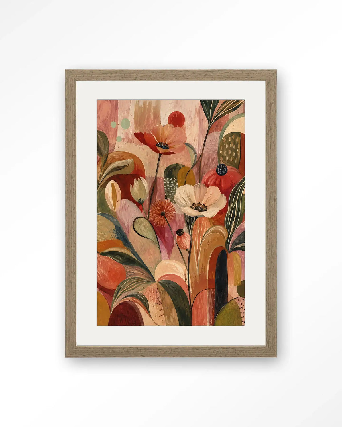 Wild Bloom Red - Moderne Wanddecoratie | Artprint, Glass Art & Wandkleed by Urban Cotton