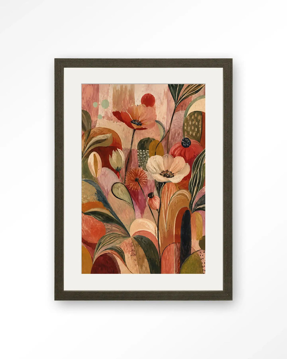 Wild Bloom Red - Moderne Wanddecoratie | Artprint, Glass Art & Wandkleed by Urban Cotton