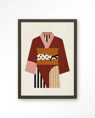 Kimono Ichi - Moderne Wanddecoratie | Artprint, Glass Art & Wandkleed by Urban Cotton