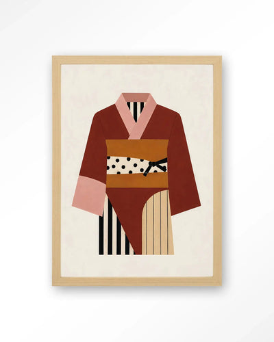 Kimono Ichi - Moderne Wanddecoratie | Artprint, Glass Art & Wandkleed by Urban Cotton