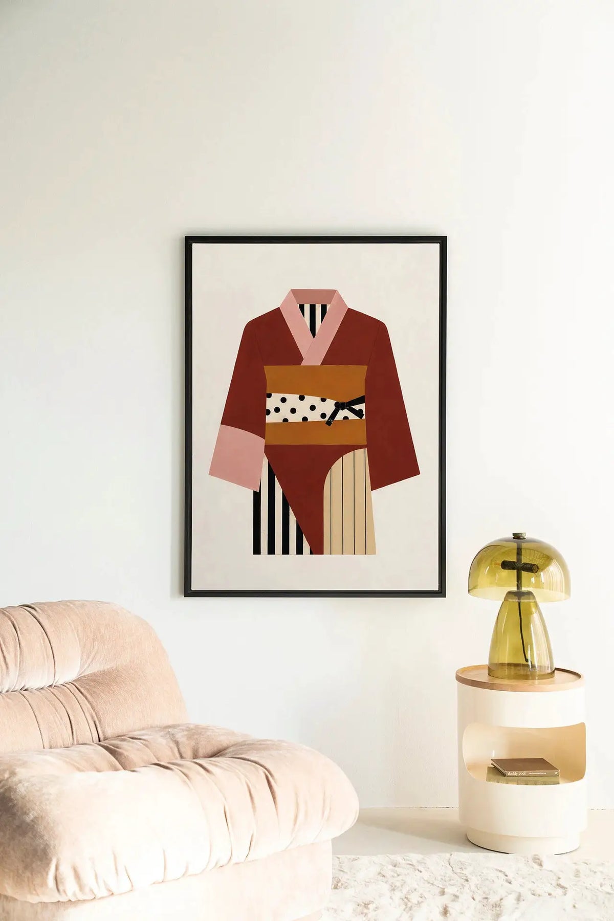 Kimono Ichi - Moderne Wanddecoratie | Artprint, Glass Art & Wandkleed by Urban Cotton