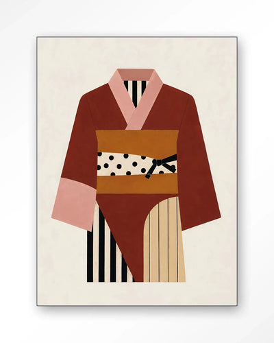 Kimono Ichi - Moderne Wanddecoratie | Artprint, Glass Art & Wandkleed by Urban Cotton