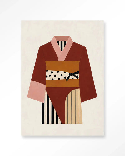 Kimono Ichi - Moderne Wanddecoratie | Artprint, Glass Art & Wandkleed by Urban Cotton