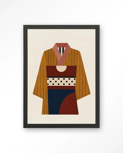 Kimono Ni - Moderne Wanddecoratie | Artprint, Glass Art & Wandkleed by Urban Cotton