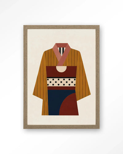 Kimono Ni - Moderne Wanddecoratie | Artprint, Glass Art & Wandkleed by Urban Cotton
