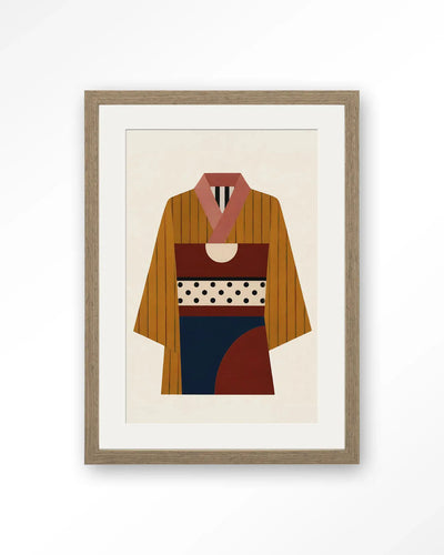 Kimono Ni - Moderne Wanddecoratie | Artprint, Glass Art & Wandkleed by Urban Cotton
