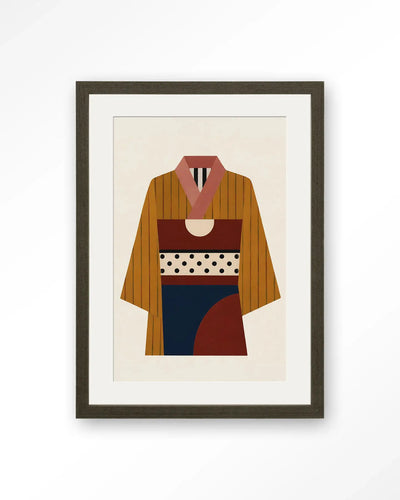 Kimono Ni - Moderne Wanddecoratie | Artprint, Glass Art & Wandkleed by Urban Cotton