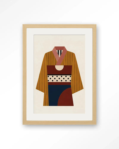 Kimono Ni - Moderne Wanddecoratie | Artprint, Glass Art & Wandkleed by Urban Cotton