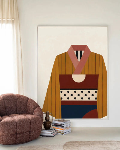 Kimono Ni - Moderne Wanddecoratie | Artprint, Glass Art & Wandkleed by Urban Cotton