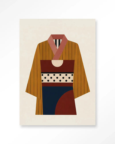Kimono Ni - Moderne Wanddecoratie | Artprint, Glass Art & Wandkleed by Urban Cotton