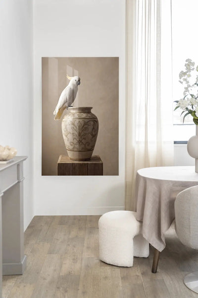 Ivory Bird - Moderne Wanddecoratie | Artprint, Glass Art & Wandkleed by Urban Cotton
