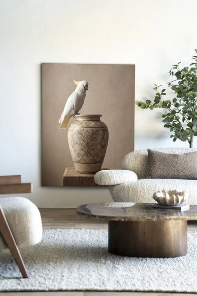 Ivory Bird - Moderne Wanddecoratie | Artprint, Glass Art & Wandkleed by Urban Cotton