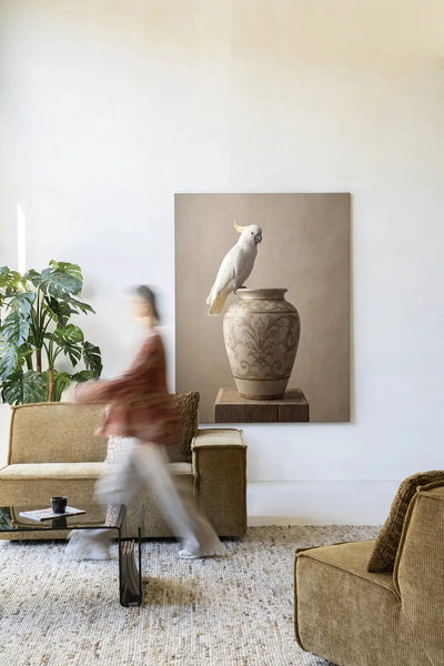 Ivory Bird - Moderne Wanddecoratie | Artprint, Glass Art & Wandkleed by Urban Cotton
