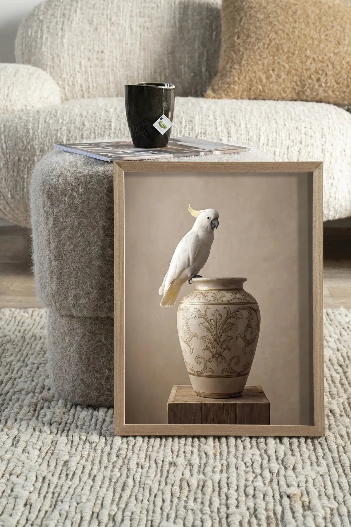 Ivory Bird - Moderne Wanddecoratie | Artprint, Glass Art & Wandkleed by Urban Cotton