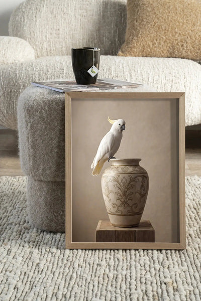 Ivory Bird - Moderne Wanddecoratie | Artprint, Glass Art & Wandkleed by Urban Cotton