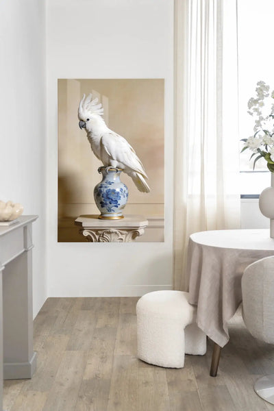Pearl Parrot - Moderne Wanddecoratie | Artprint, Glass Art & Wandkleed by Urban Cotton