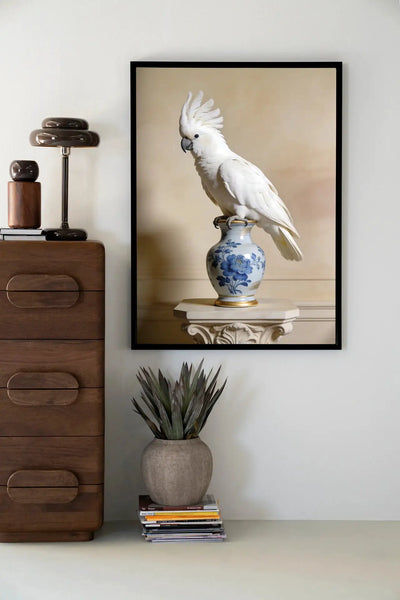 Pearl Parrot - Moderne Wanddecoratie | Artprint, Glass Art & Wandkleed by Urban Cotton
