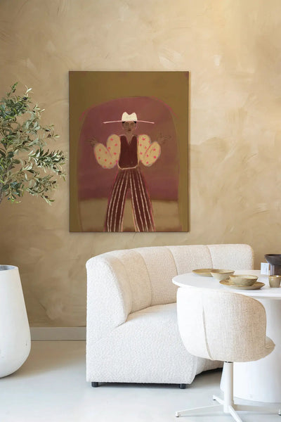 Pieuw Piew Green - Moderne Wanddecoratie | Artprint, Glass Art & Wandkleed by Urban Cotton
