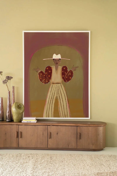 Pieuw Pieuw Burgundy - Moderne Wanddecoratie | Artprint, Glass Art & Wandkleed by Urban Cotton