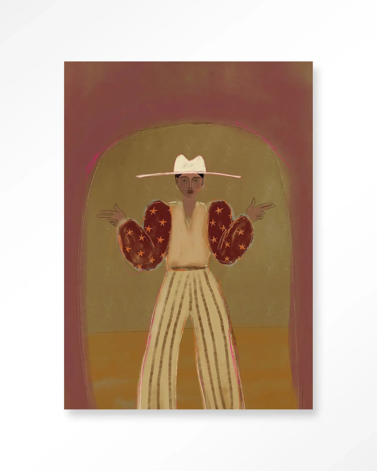 Pieuw Pieuw Burgundy - Moderne Wanddecoratie | Artprint, Glass Art & Wandkleed by Urban Cotton