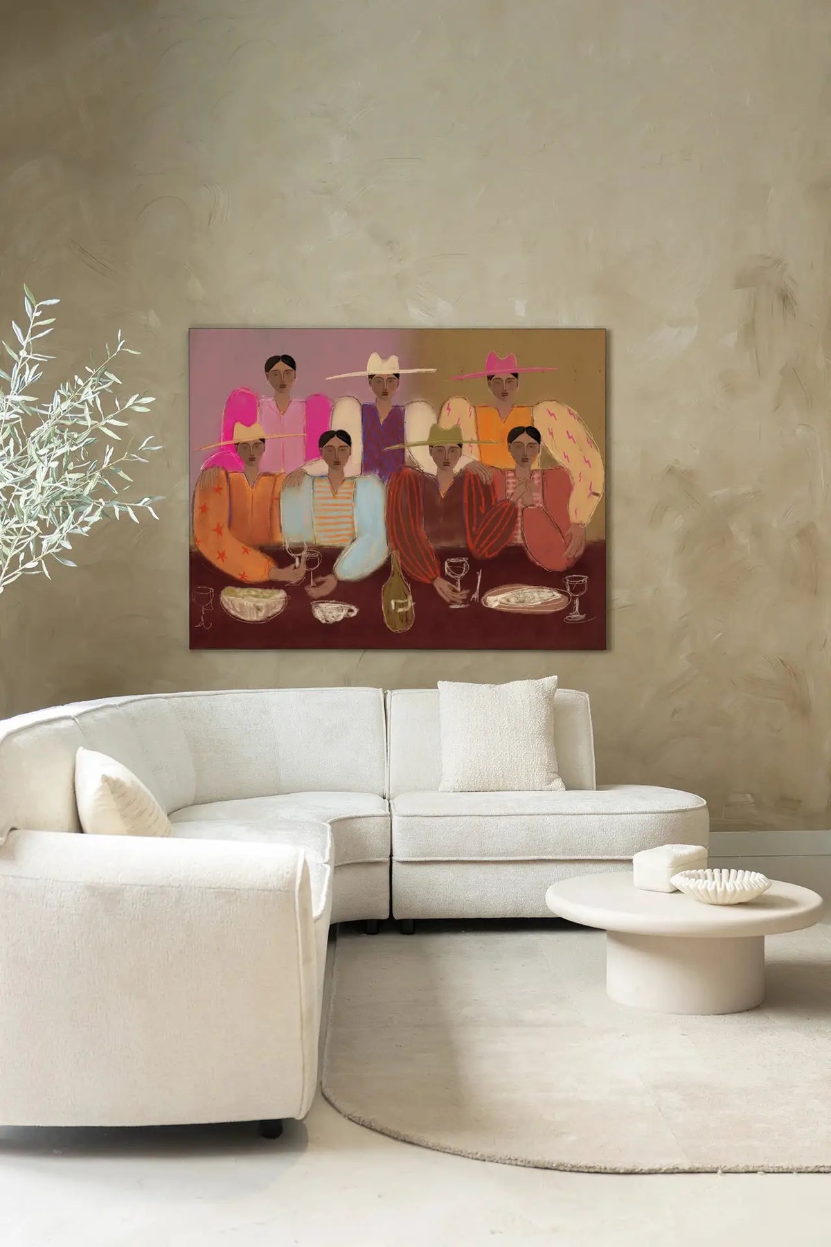 The Dinner Club - Moderne Wanddecoratie | Artprint, Glass Art & Wandkleed by Urban Cotton