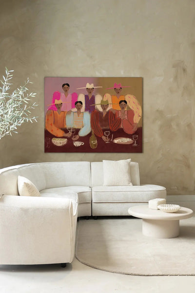 The Dinner Club - Moderne Wanddecoratie | Artprint, Glass Art & Wandkleed by Urban Cotton