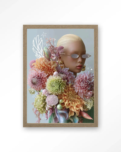 Floral Eclectic - Moderne Wanddecoratie | Artprint, Glass Art & Wandkleed by Urban Cotton