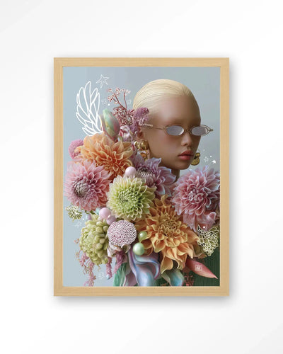 Floral Eclectic - Moderne Wanddecoratie | Artprint, Glass Art & Wandkleed by Urban Cotton