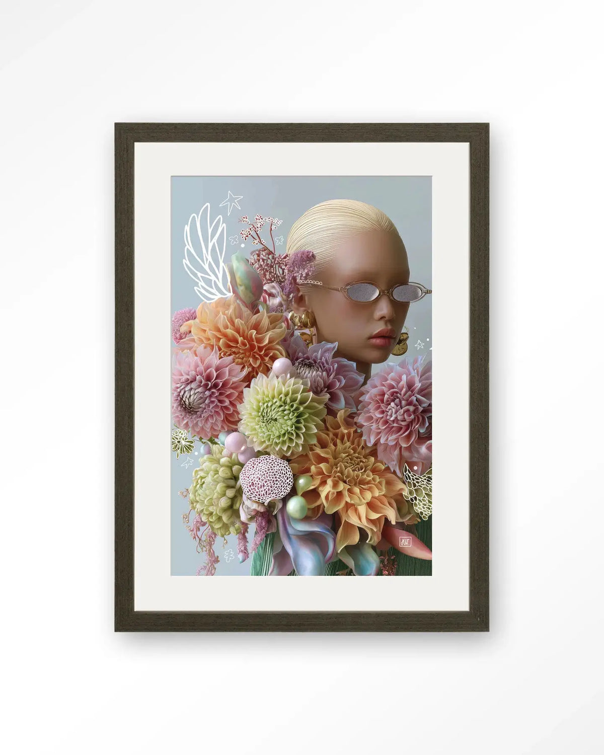 Floral Eclectic - Moderne Wanddecoratie | Artprint, Glass Art & Wandkleed by Urban Cotton