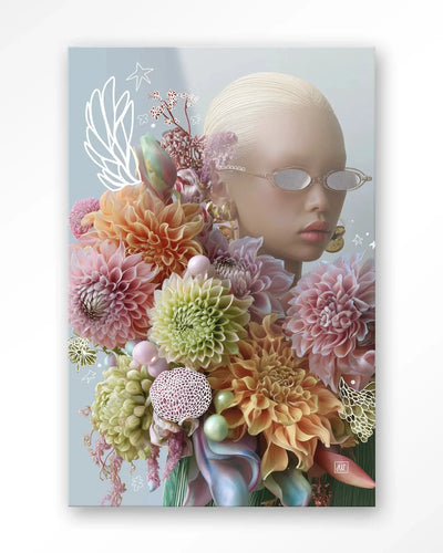 Floral Eclectic - Moderne Wanddecoratie | Artprint, Glass Art & Wandkleed by Urban Cotton