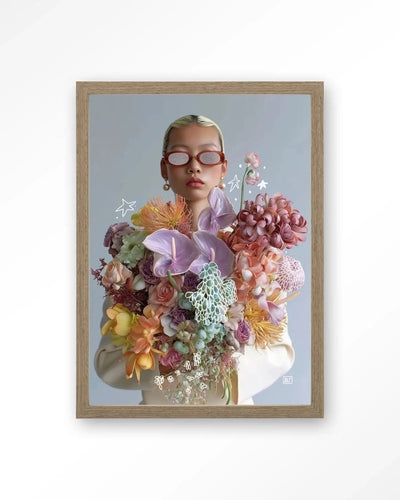 Shades Of Petals - Moderne Wanddecoratie | Artprint, Glass Art & Wandkleed by Urban Cotton