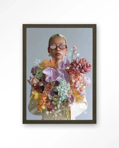 Shades Of Petals - Moderne Wanddecoratie | Artprint, Glass Art & Wandkleed by Urban Cotton