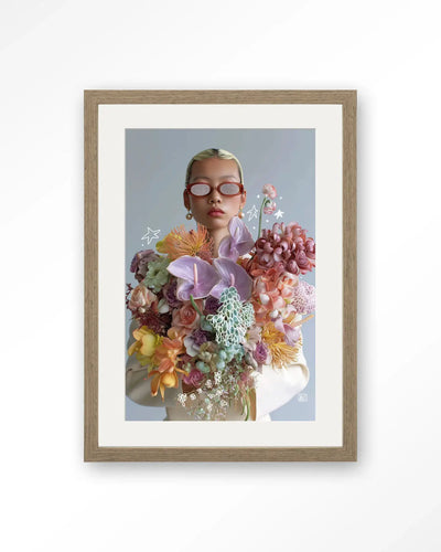 Shades Of Petals - Moderne Wanddecoratie | Artprint, Glass Art & Wandkleed by Urban Cotton