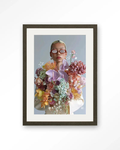 Shades Of Petals - Moderne Wanddecoratie | Artprint, Glass Art & Wandkleed by Urban Cotton