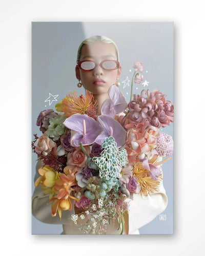Shades Of Petals - Moderne Wanddecoratie | Artprint, Glass Art & Wandkleed by Urban Cotton