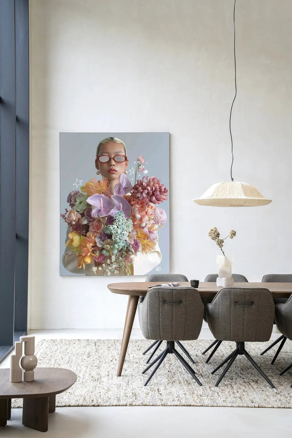 Shades Of Petals - Moderne Wanddecoratie | Artprint, Glass Art & Wandkleed by Urban Cotton
