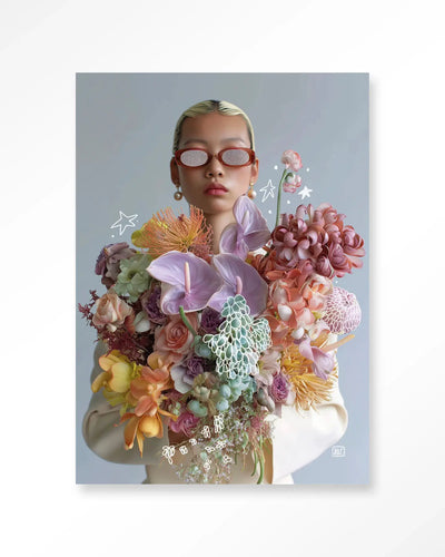 Shades Of Petals - Moderne Wanddecoratie | Artprint, Glass Art & Wandkleed by Urban Cotton
