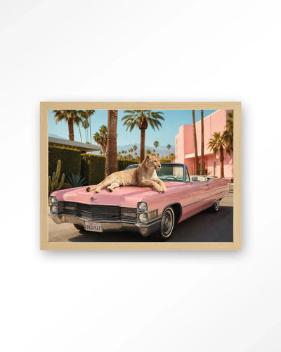 Palm Springs Pet - Moderne Wanddecoratie | Artprint, Glass Art & Wandkleed by Urban Cotton