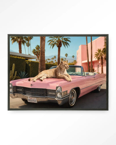 Palm Springs Pet - Moderne Wanddecoratie | Artprint, Glass Art & Wandkleed by Urban Cotton