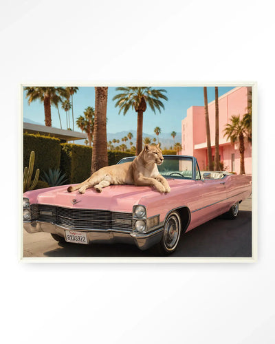 Palm Springs Pet - Moderne Wanddecoratie | Artprint, Glass Art & Wandkleed by Urban Cotton