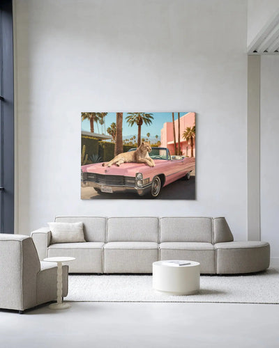 Palm Springs Pet - Moderne Wanddecoratie | Artprint, Glass Art & Wandkleed by Urban Cotton