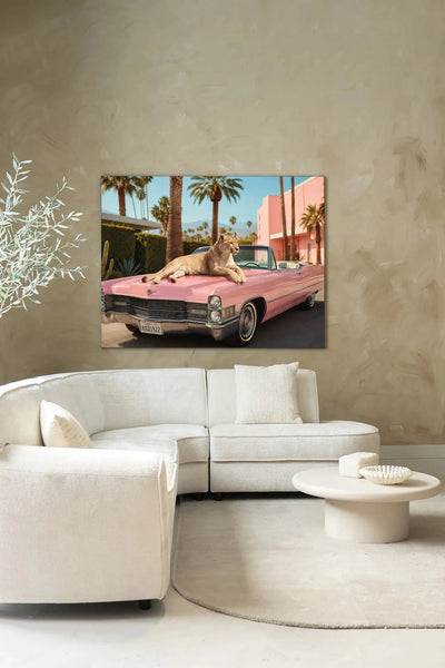 Palm Springs Pet - Moderne Wanddecoratie | Artprint, Glass Art & Wandkleed by Urban Cotton